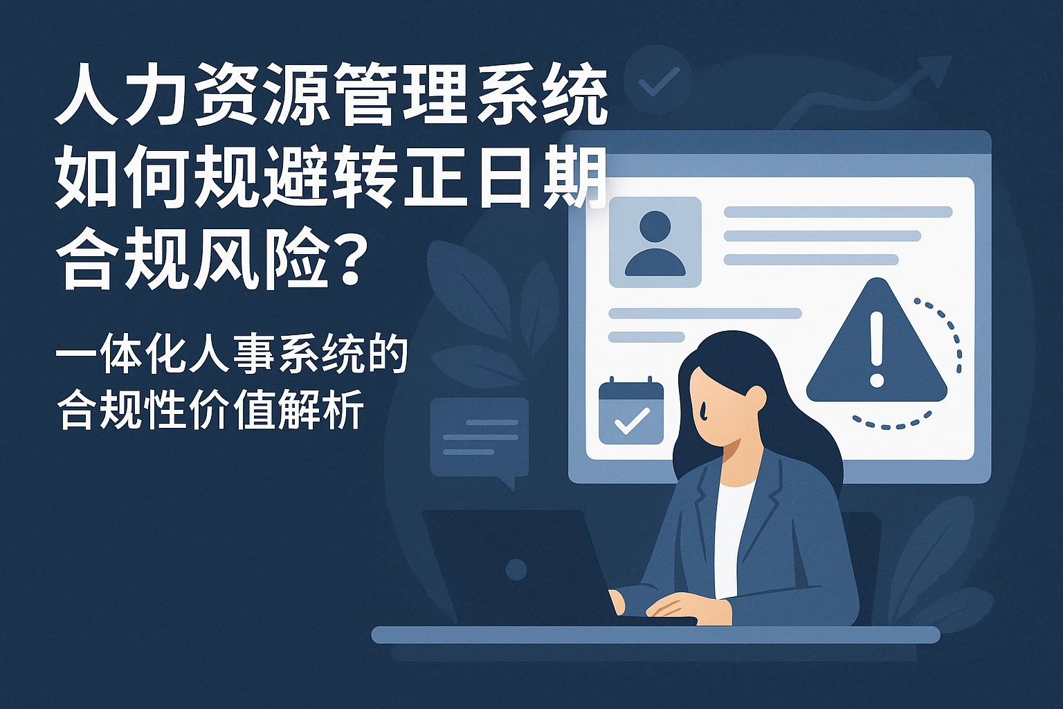人力资源管理系统如何规避转正日期合规风险？一体化人事系统的合规性价值解析