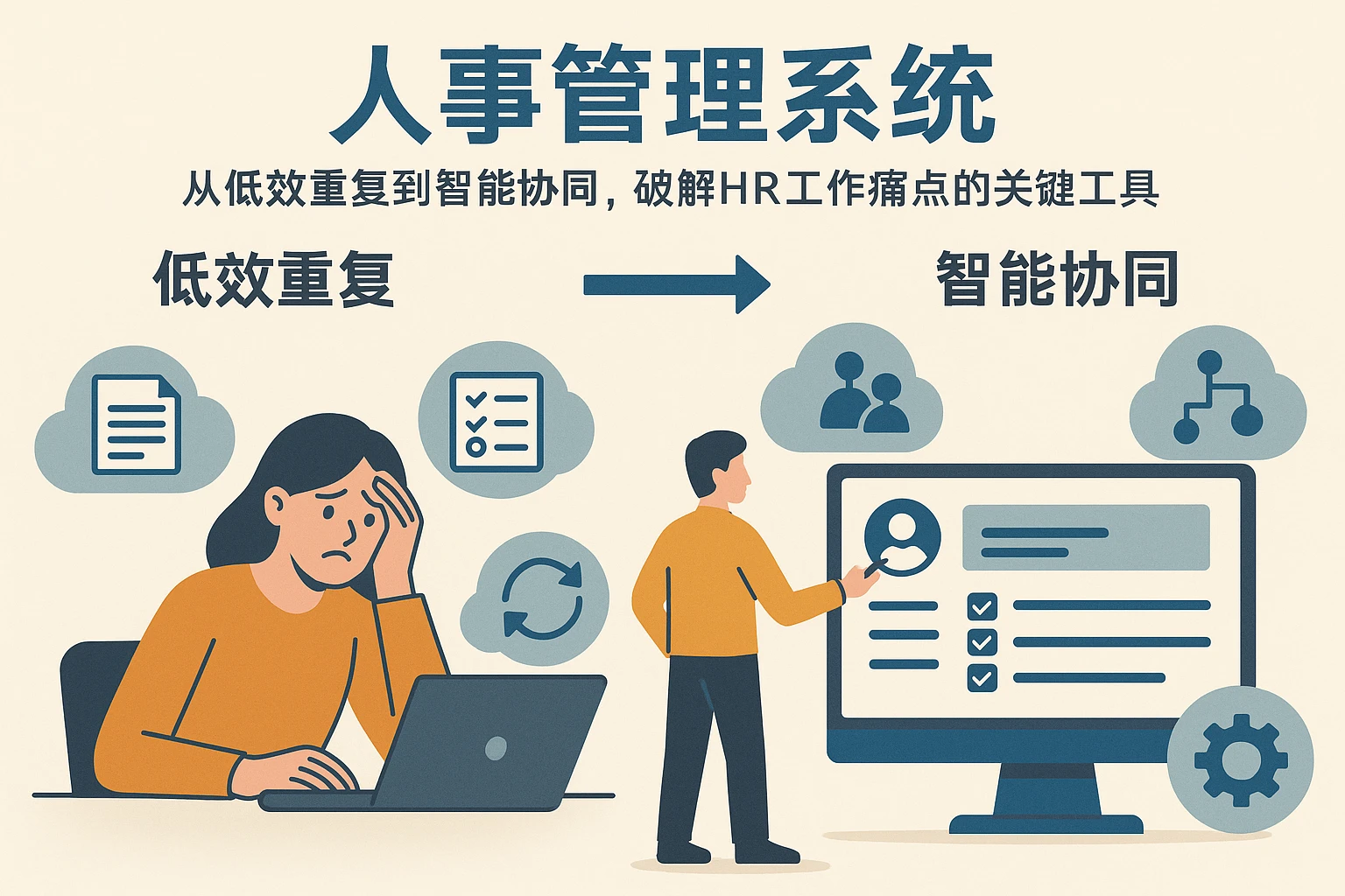 人事管理系统：从低效重复到智能协同，破解HR工作痛点的关键工具