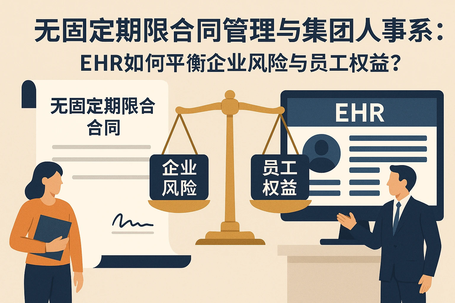 无固定期限合同管理与集团人事系统：EHR如何平衡企业风险与员工权益？