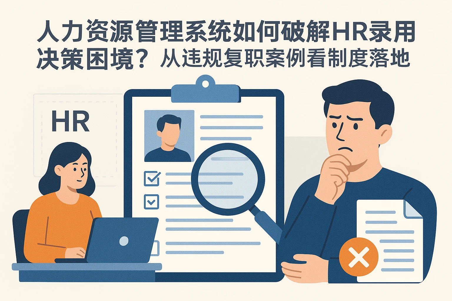 人力资源管理系统如何破解HR录用决策困境？从违规复职案例看制度落地