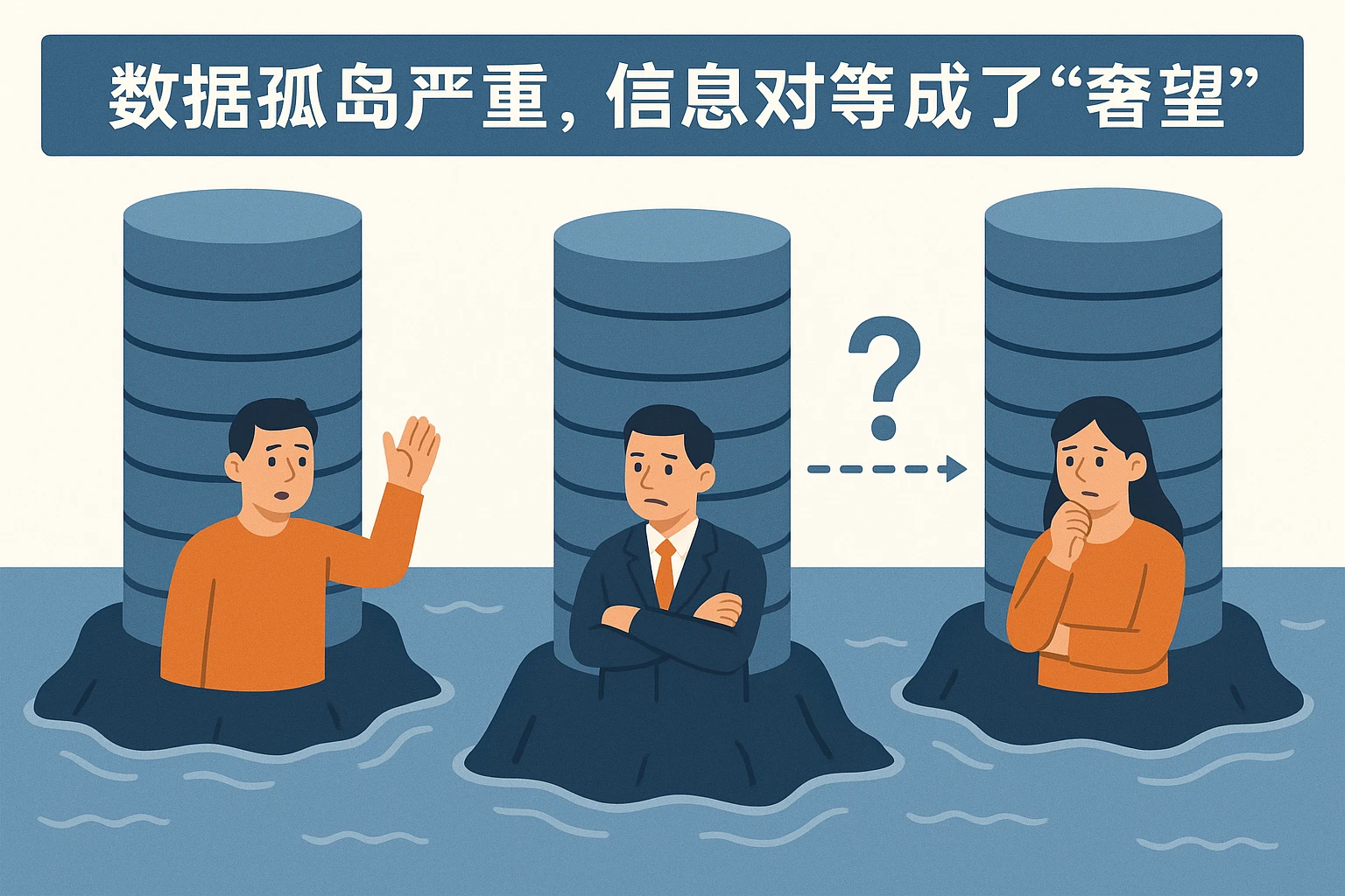 2. 数据孤岛严重，信息对等成了“奢望”