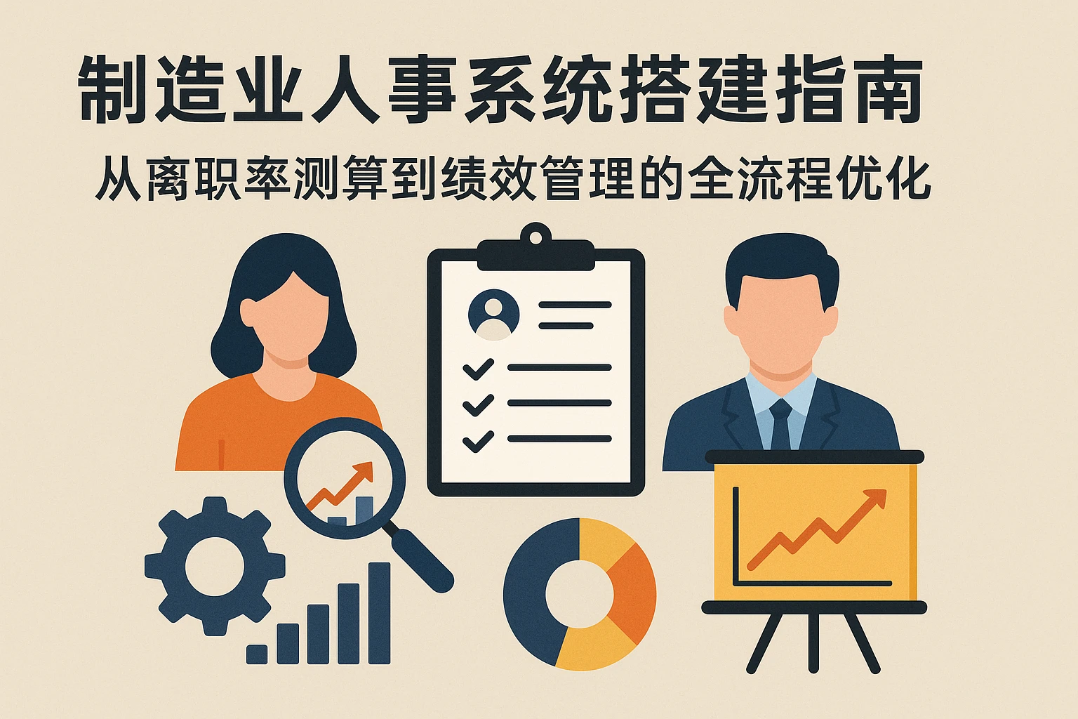 制造业人事系统搭建指南：从离职率测算到绩效管理的全流程优化