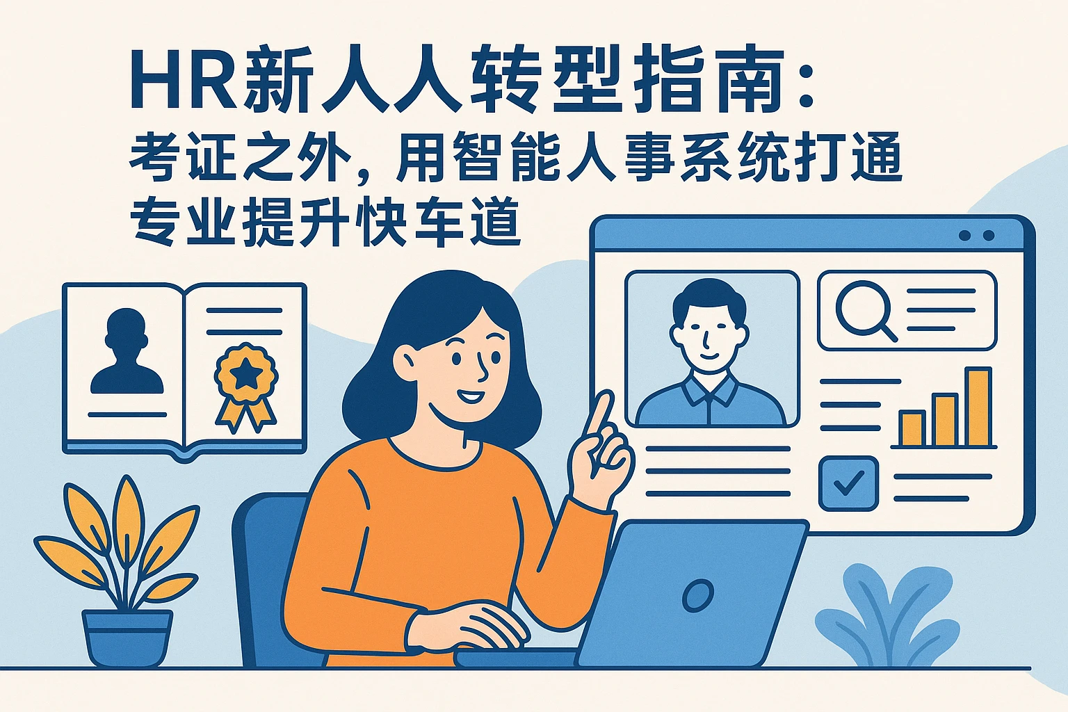 HR新人转型指南:考证之外,用智能人事系统打通专业提升快车道