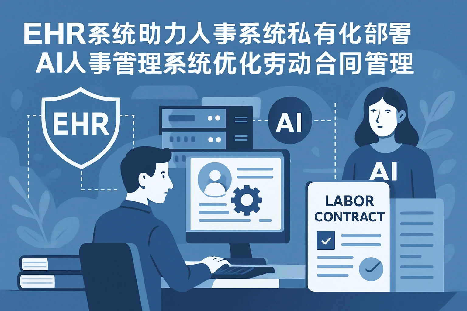 ehr系统助力人事系统私有化部署，AI人事管理系统优化劳动合同管理