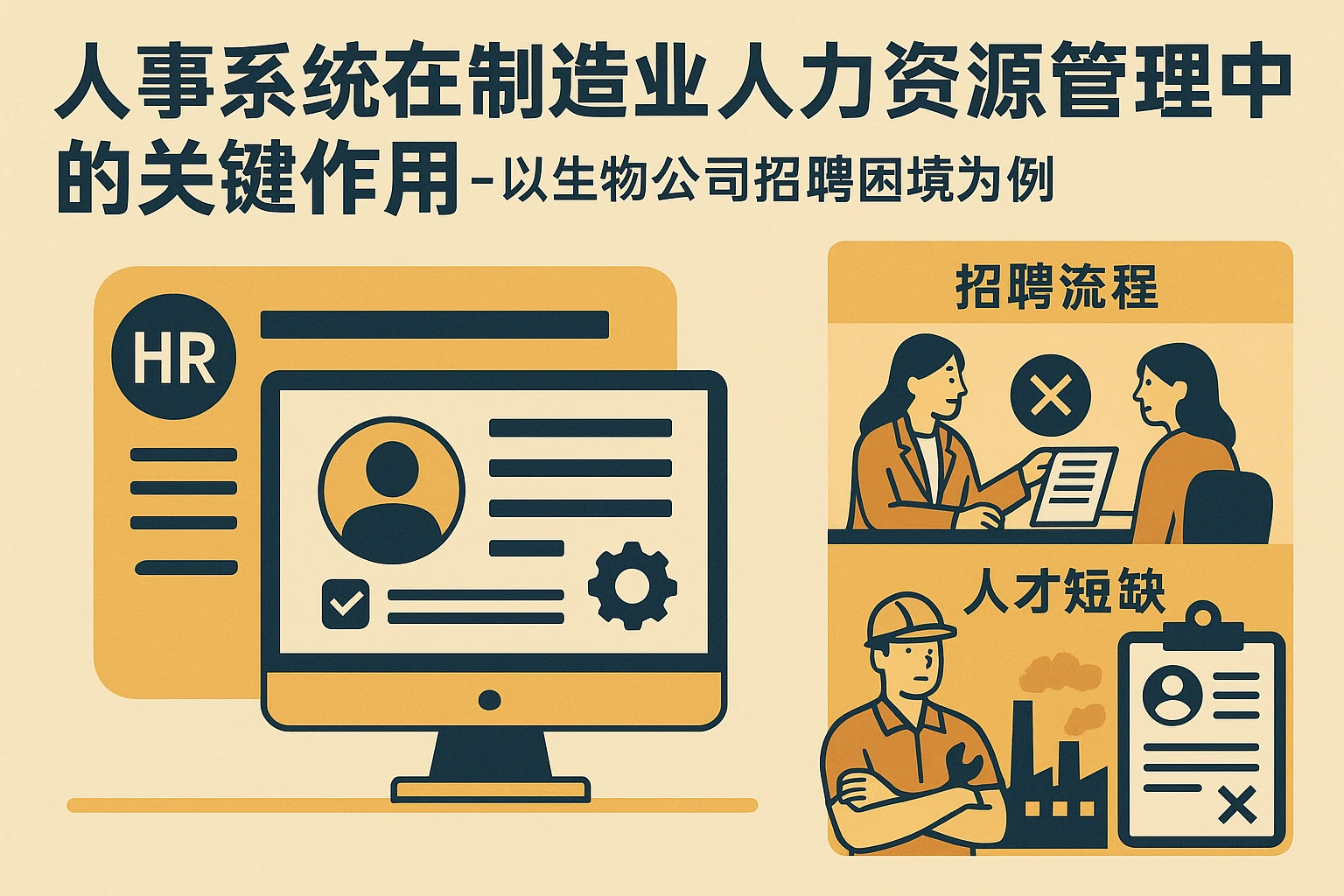 人事系统在制造业人力资源管理中的关键作用——以生物公司招聘困境为例