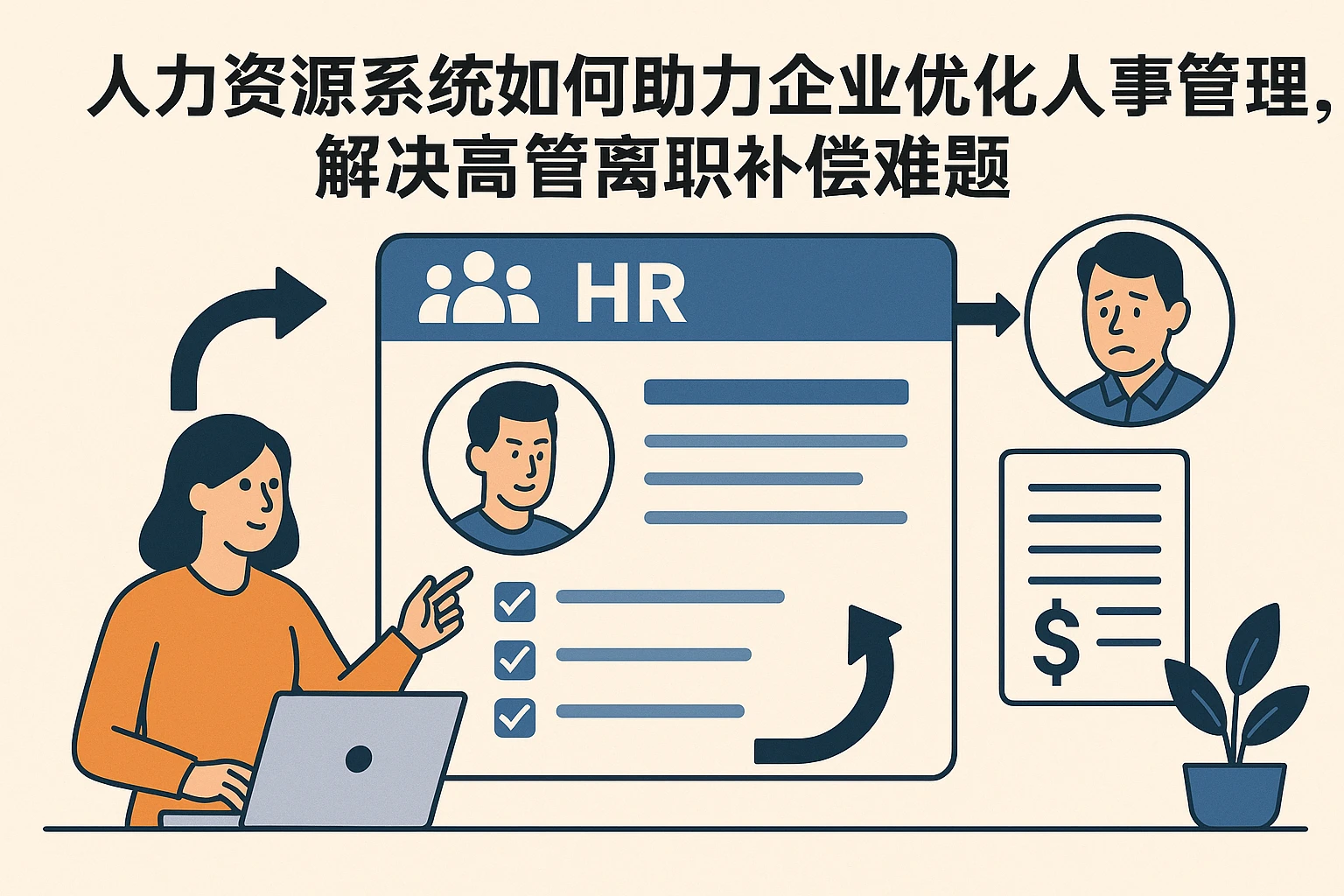 人力资源系统如何助力企业优化人事管理，解决高管离职补偿难题