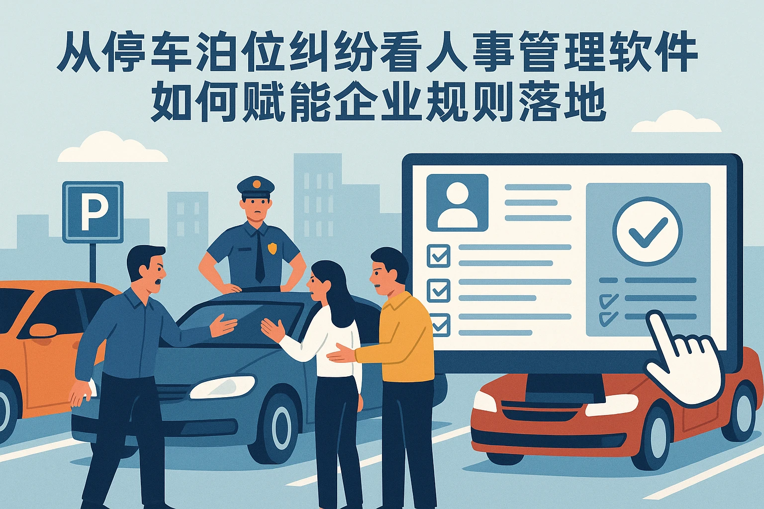 从停车泊位纠纷看人事管理软件如何赋能企业规则落地