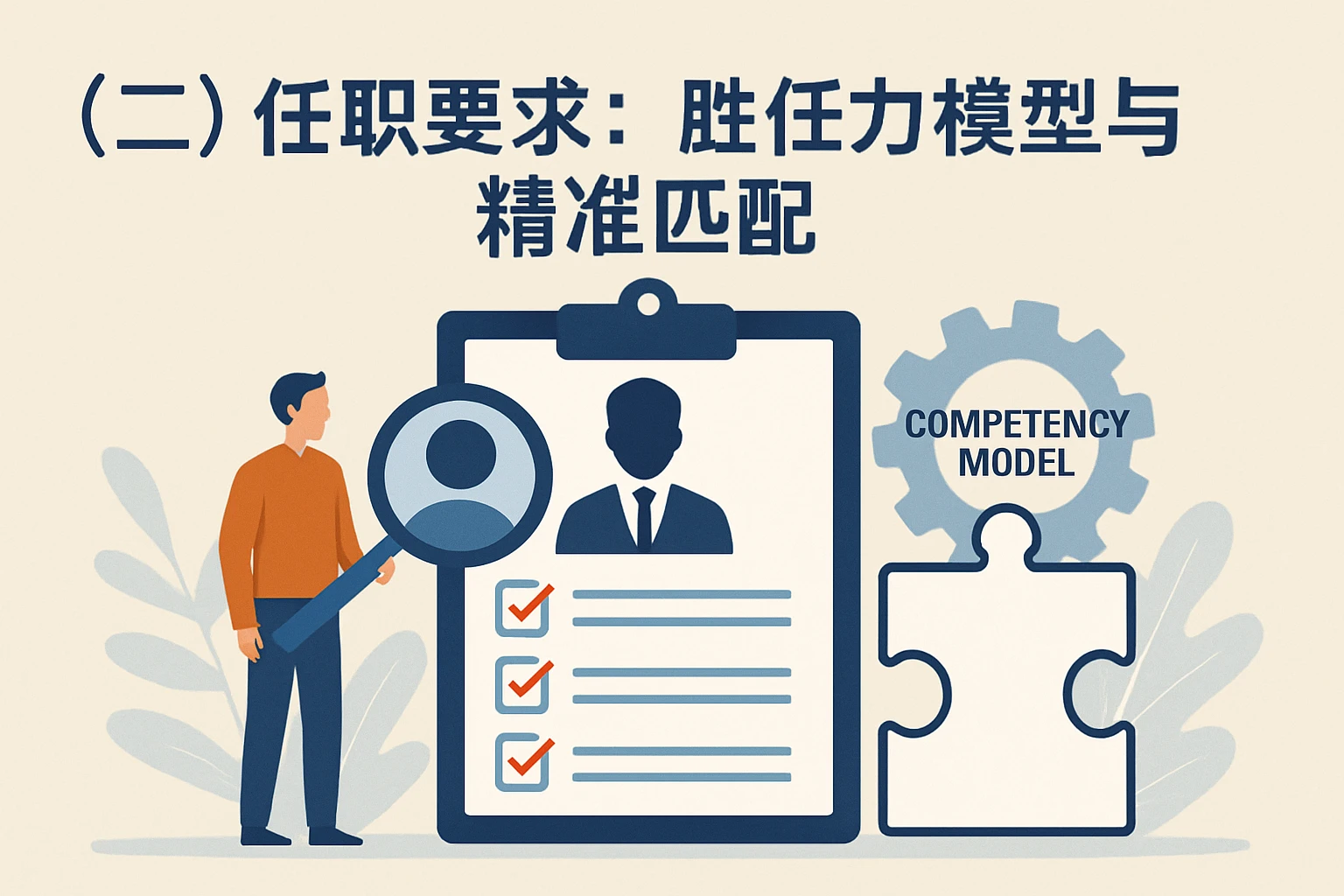(二)任职要求:胜任力模型与精准匹配