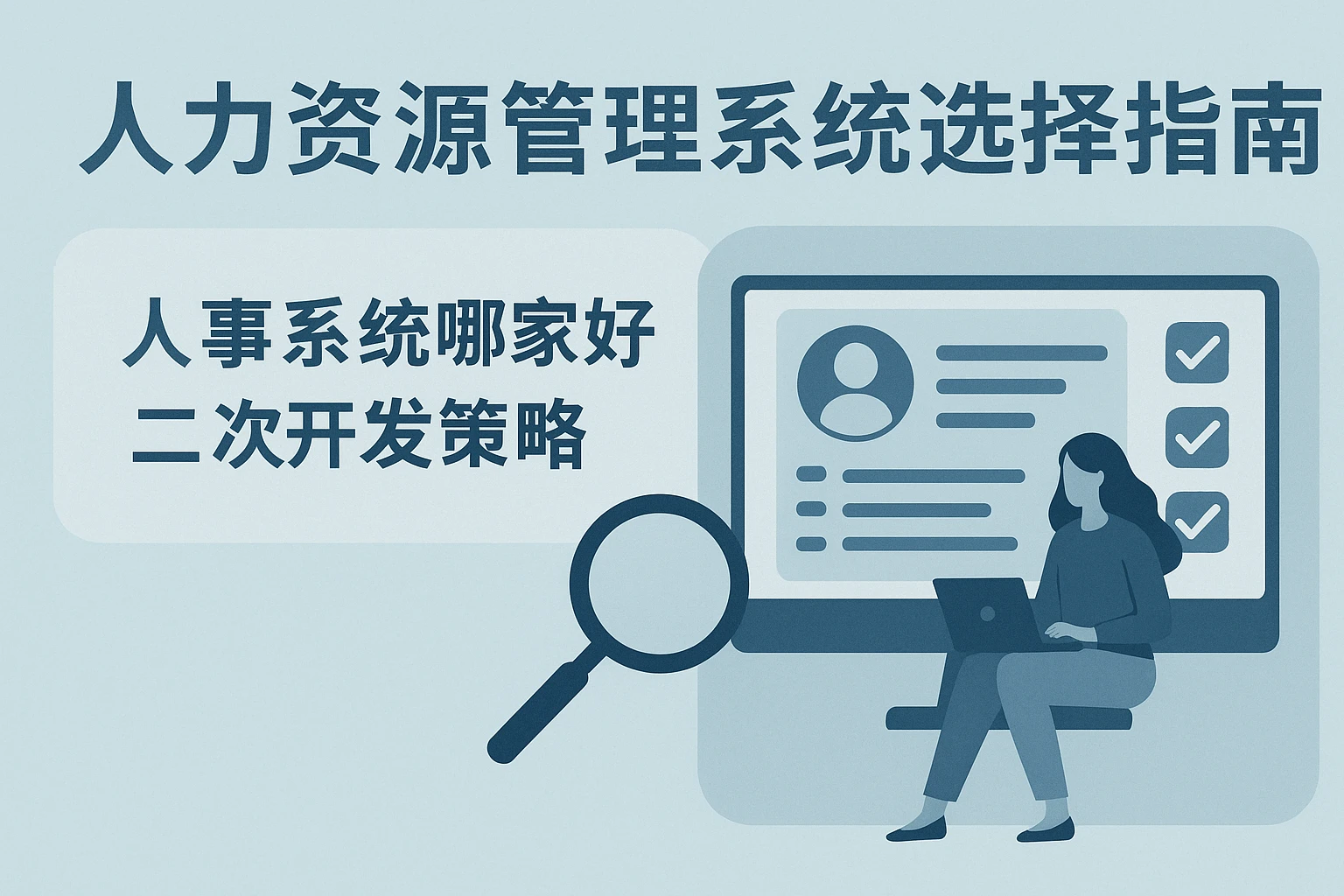 人力资源管理系统选择指南：人事系统哪家好与二次开发策略