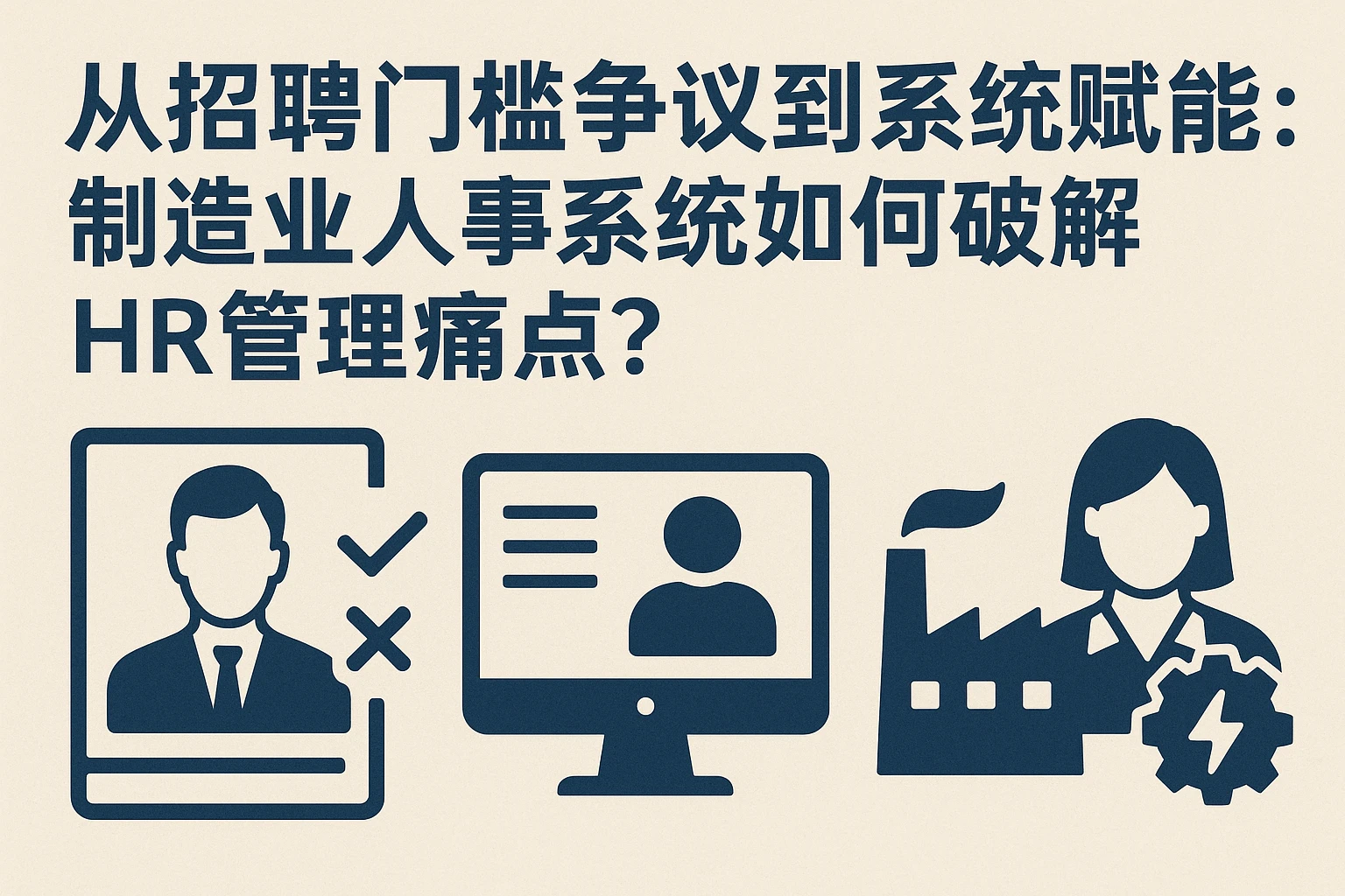 从招聘门槛争议到系统赋能:制造业人事系统如何破解HR管理痛点?