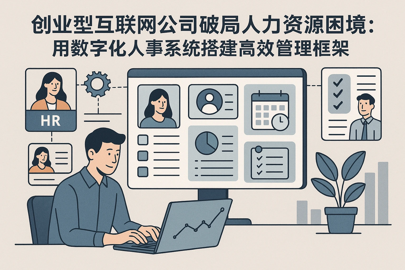 创业型互联网公司破局人力资源困境：用数字化人事系统搭建高效管理体系