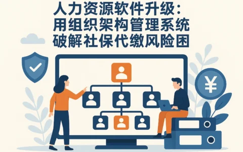 人力资源软件升级：用组织架构管理系统破解社保代缴风险困局