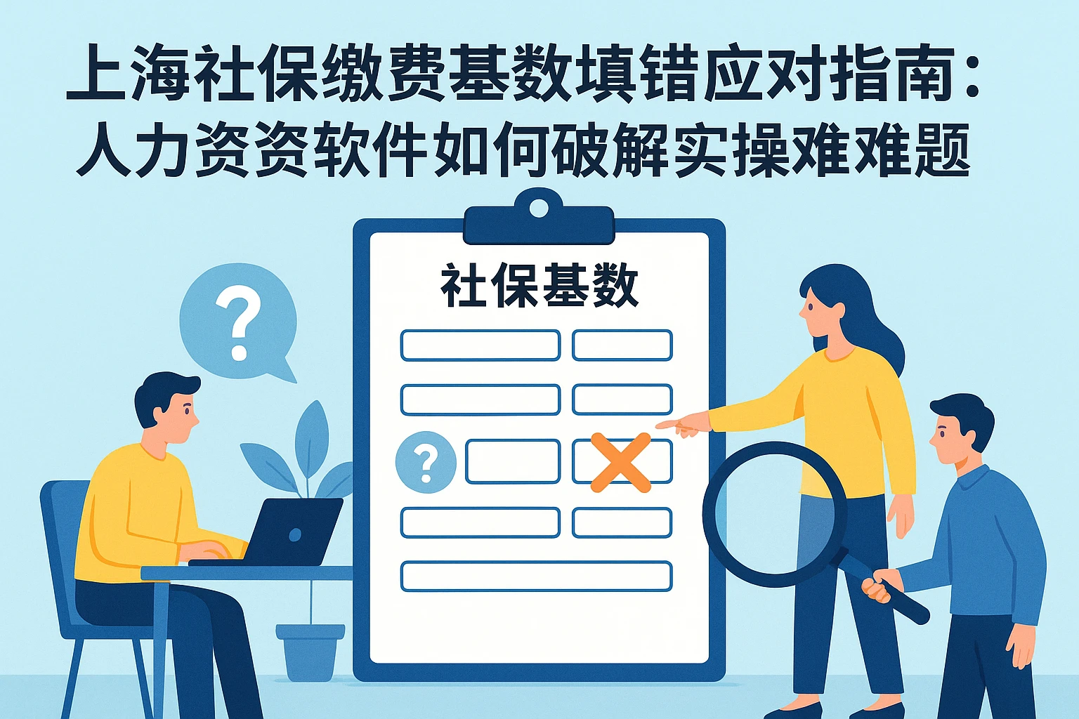 上海社保缴费基数填错应对指南：人力资源软件如何破解实操难题