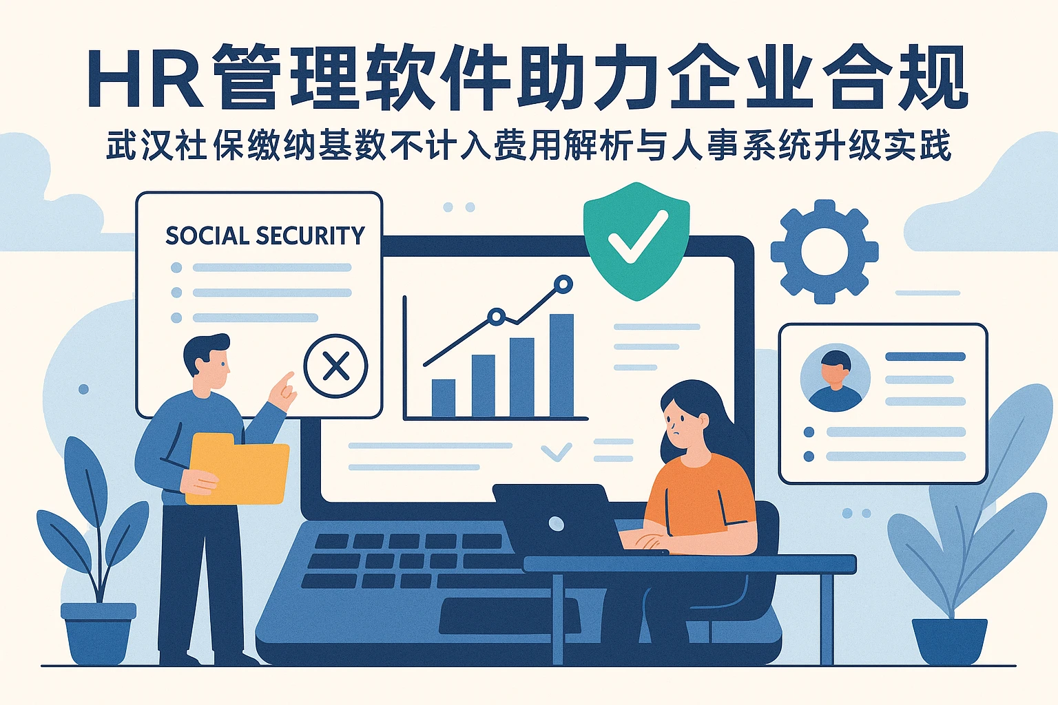 HR管理软件助力企业合规:武汉社保缴纳基数不计入费用解析与人事系统升级实践