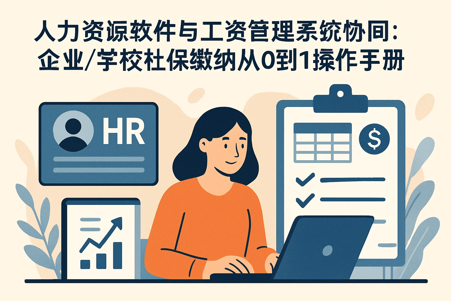 人力资源软件与工资管理系统协同:企业/学校社保缴纳从0到1操作手册