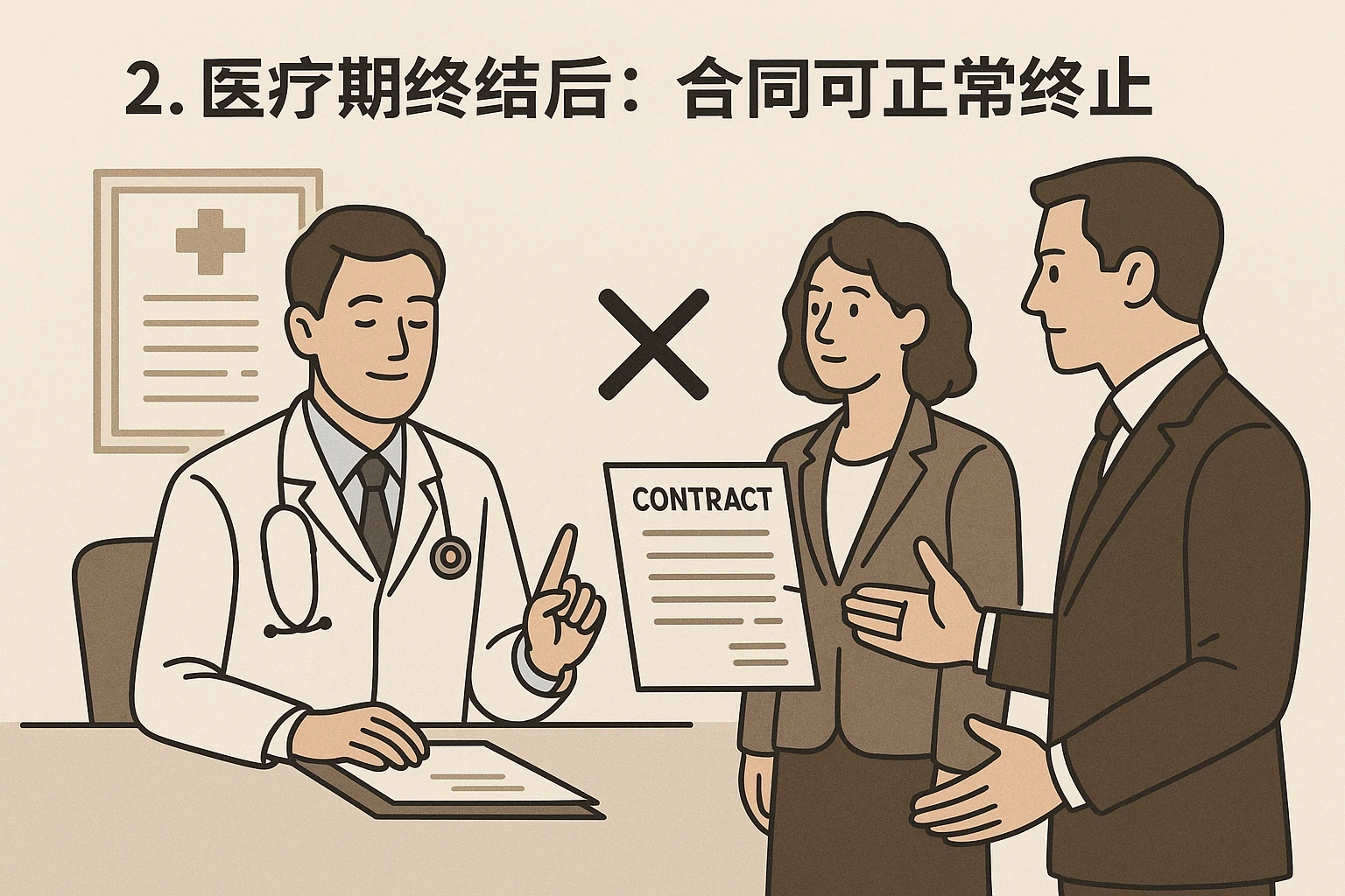 2. 医疗期终结后:合同可正常终止