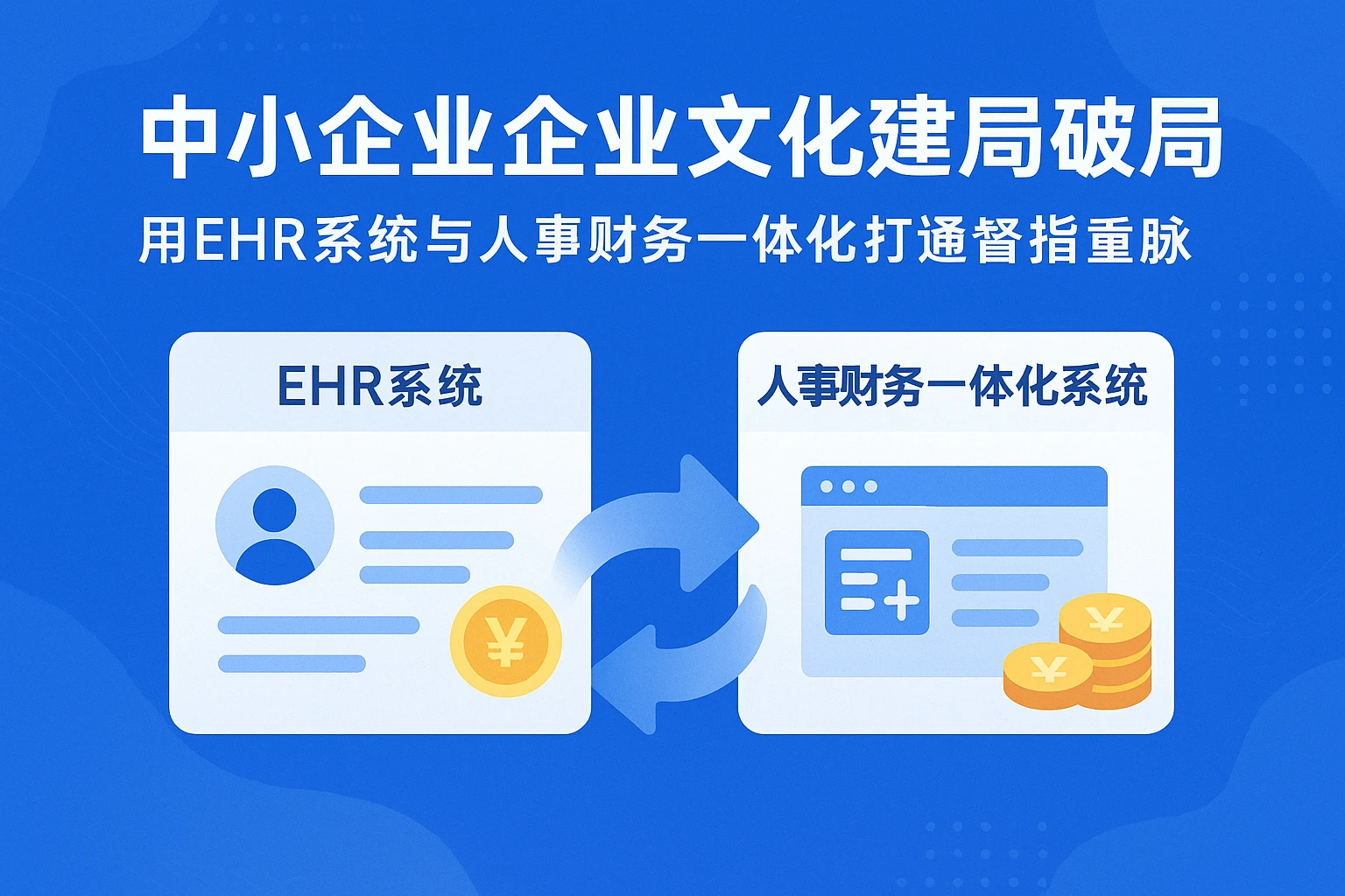 中小企业企业文化建设破局：用EHR系统与人事财务一体化系统打通管理任督二脉