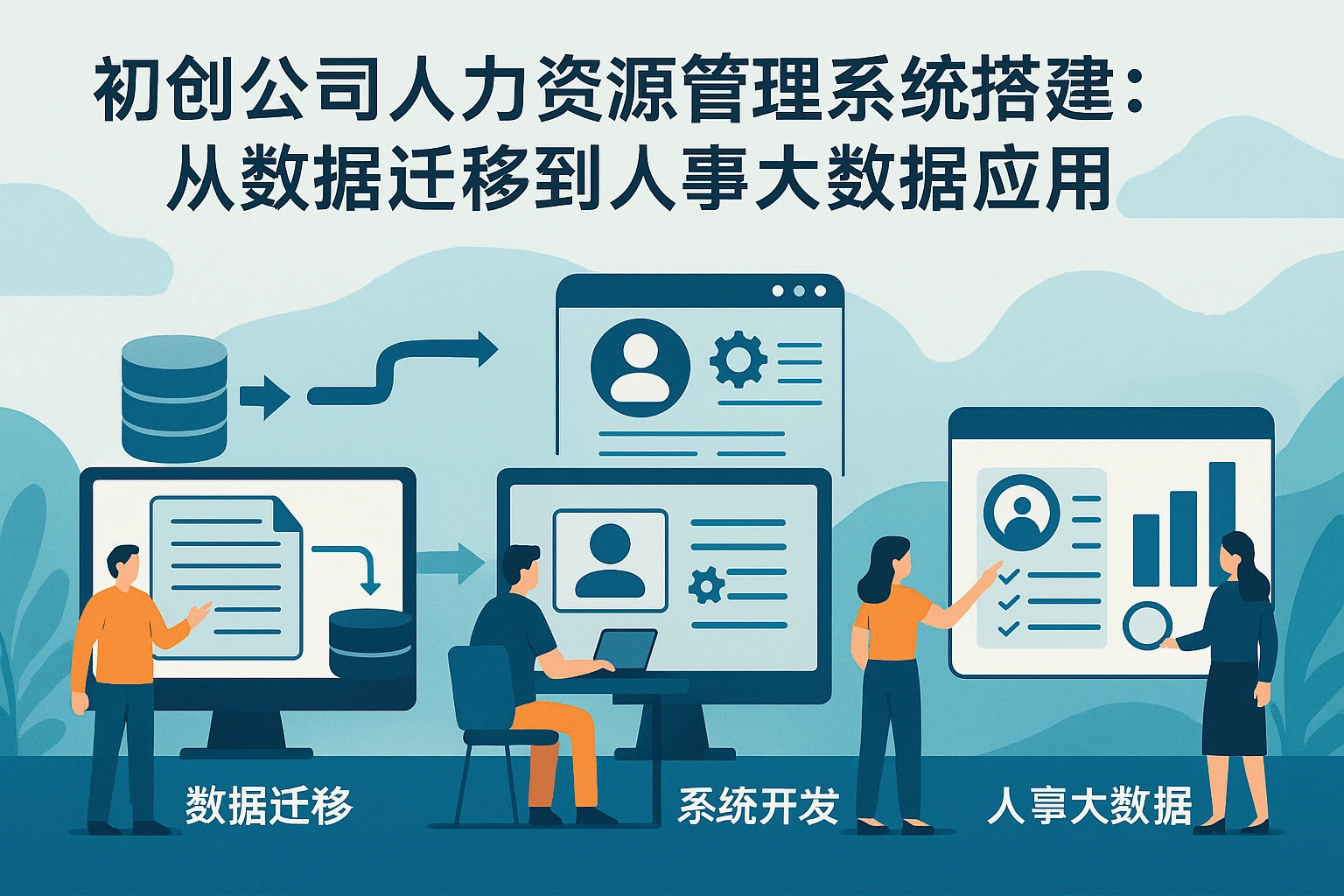 初创公司人力资源管理系统搭建:从数据迁移到人事大数据应用