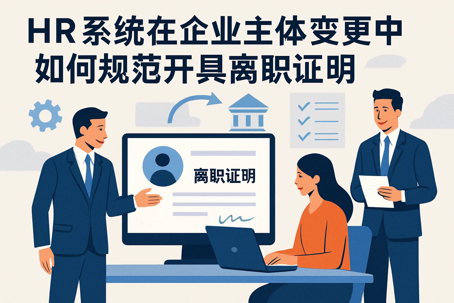 人力资源系统在企业主体变更中如何规范开具离职证明