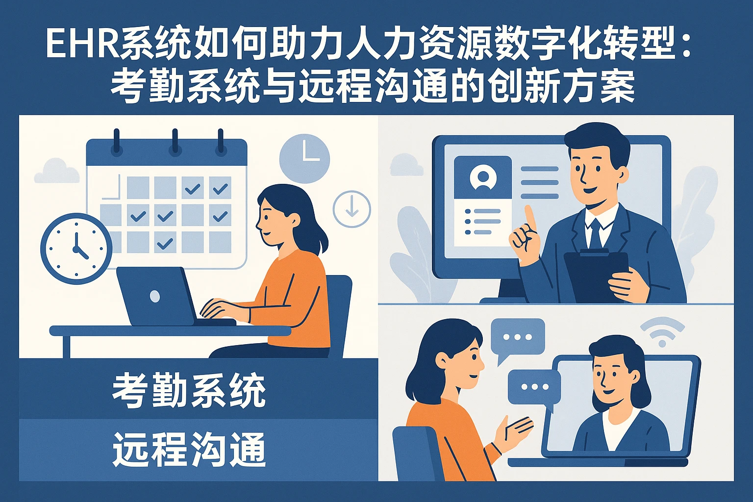EHR系统如何助力人力资源数字化转型:考勤系统与远程沟通的创新方案