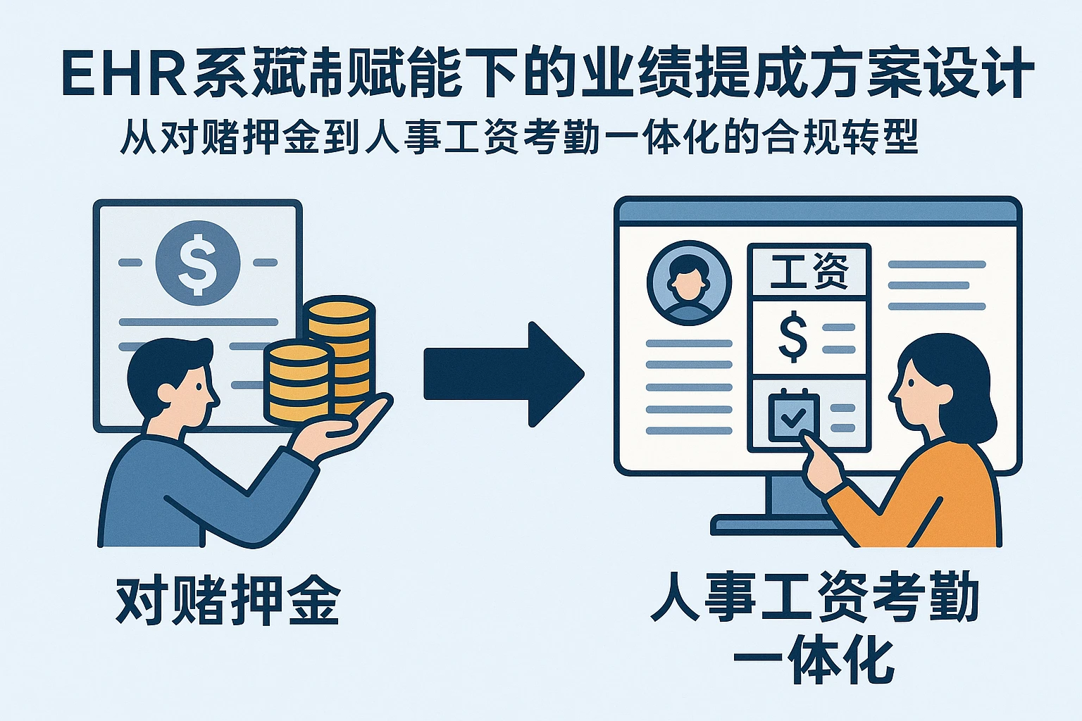 EHR系统赋能下的业绩提成方案设计：从对赌押金到人事工资考勤一体化的合规转型