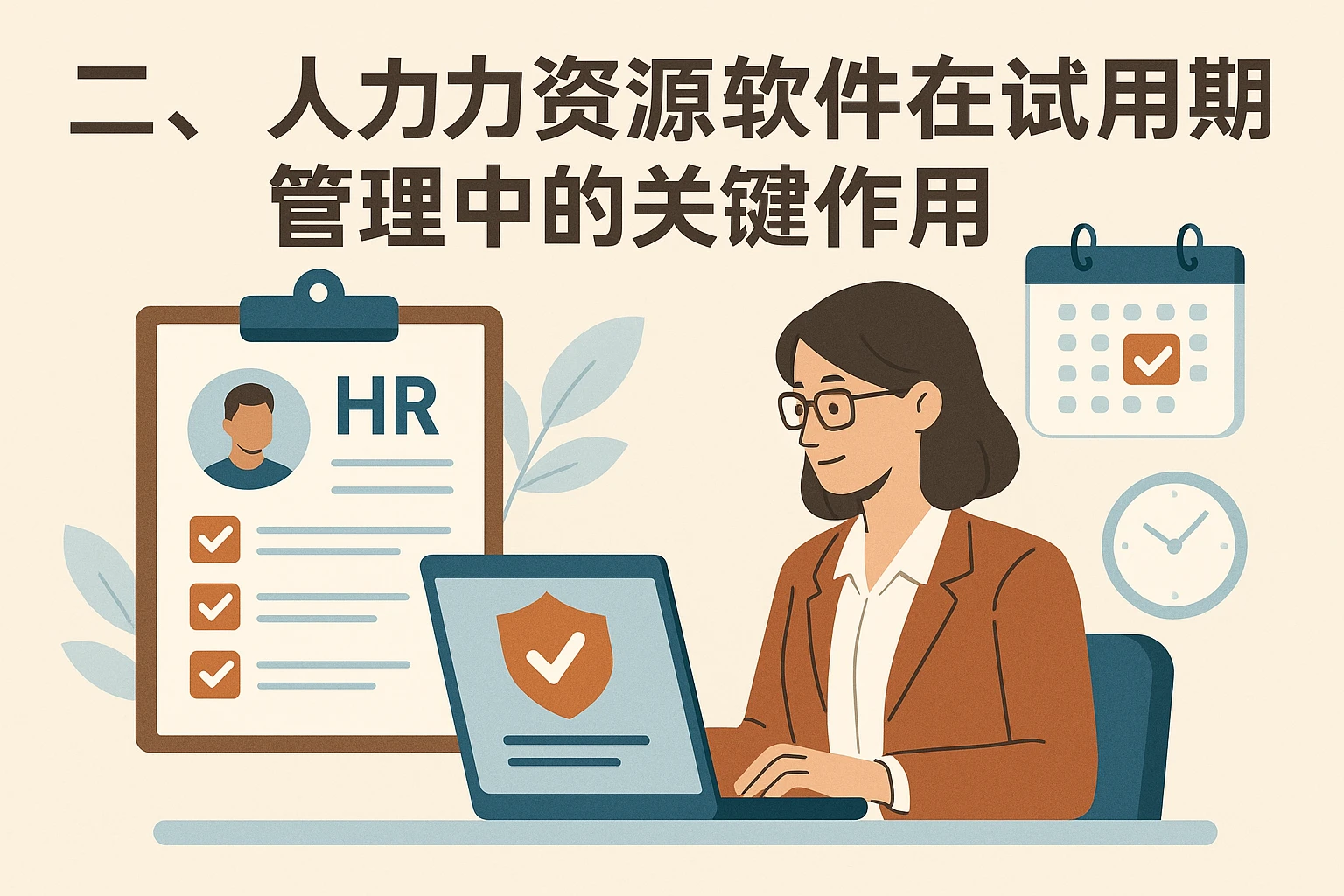 二、人力资源软件在试用期管理中的关键作用