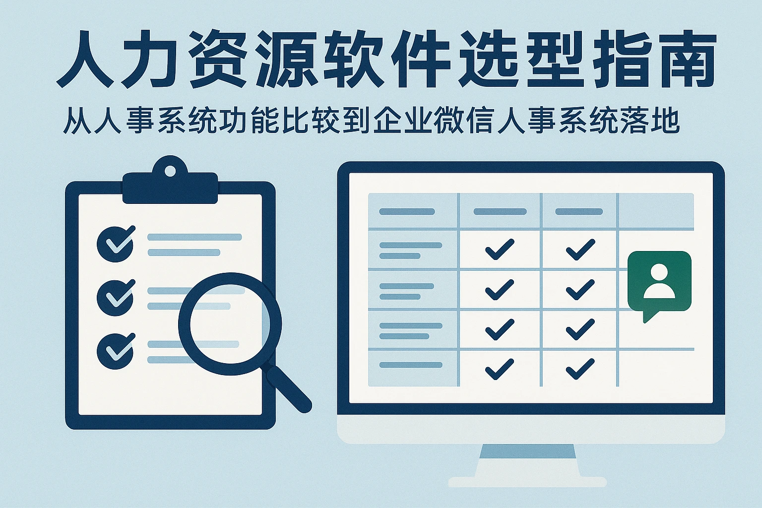 人力资源软件选型指南：从人事系统功能比较到企业微信人事系统落地