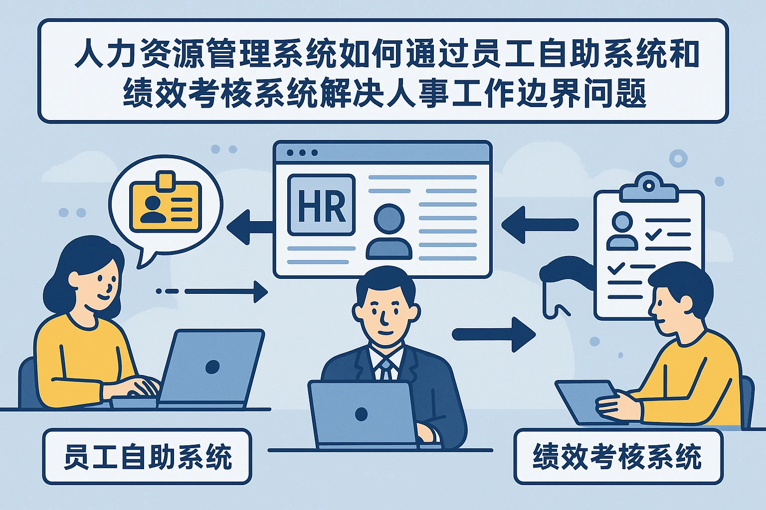 人力资源管理系统如何通过员工自助系统和绩效考核系统解决人事工作边界问题