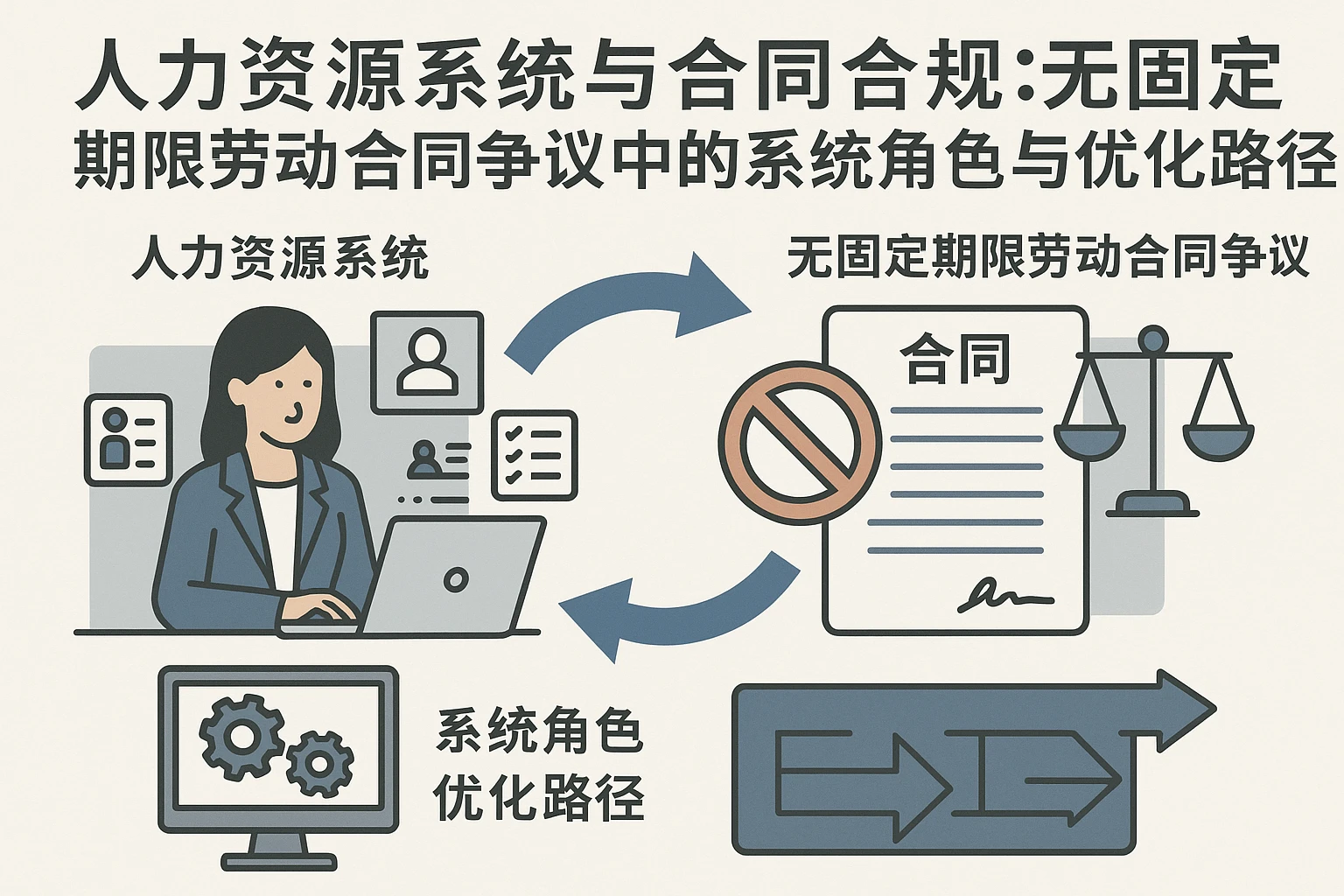 人力资源系统与合同合规:无固定期限劳动合同争议中的系统角色与优化路径