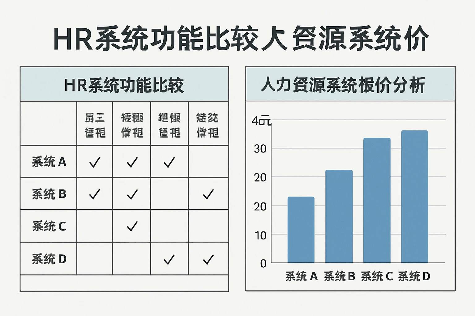 HR系统功能比较与人力资源系统报价分析