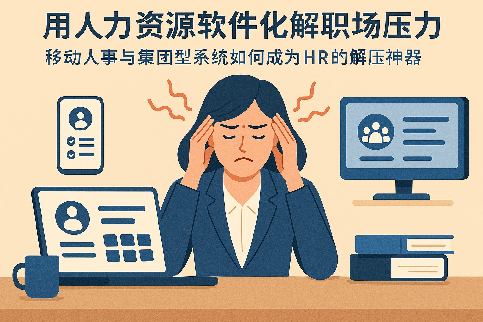 用人力资源软件化解职场压力：移动人事与集团型系统如何成为HR的解压神器