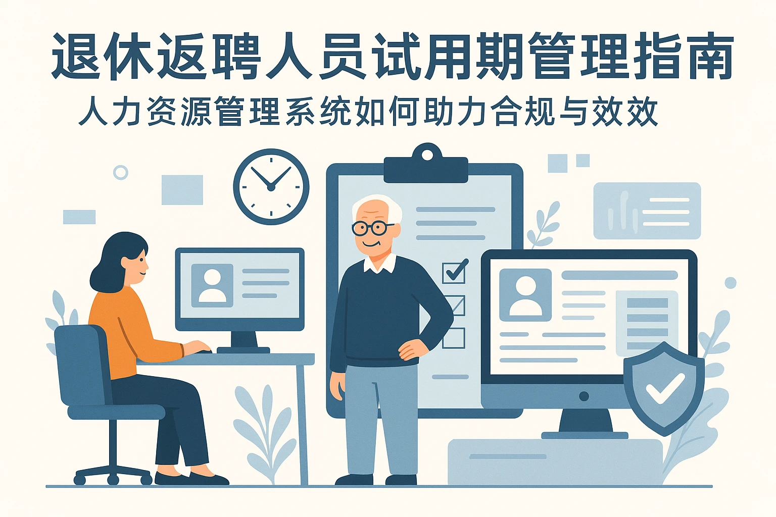 退休返聘人员试用期管理指南：人力资源管理系统如何助力合规与效率