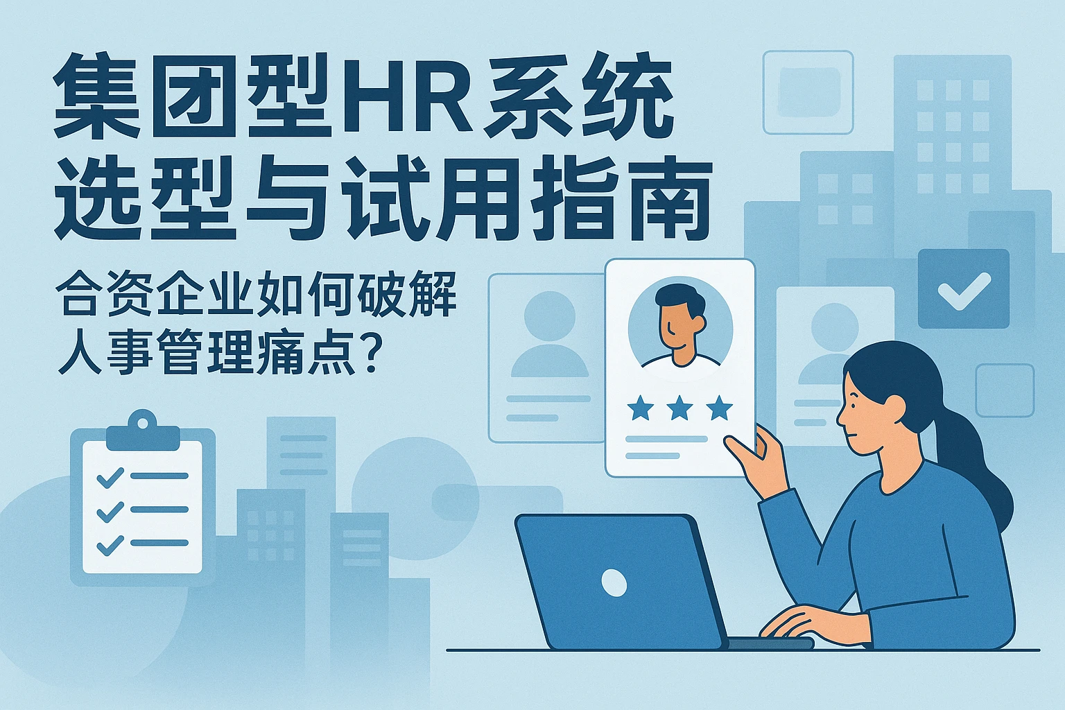 集团型HR系统选型与试用指南：合资企业如何破解人事管理痛点？