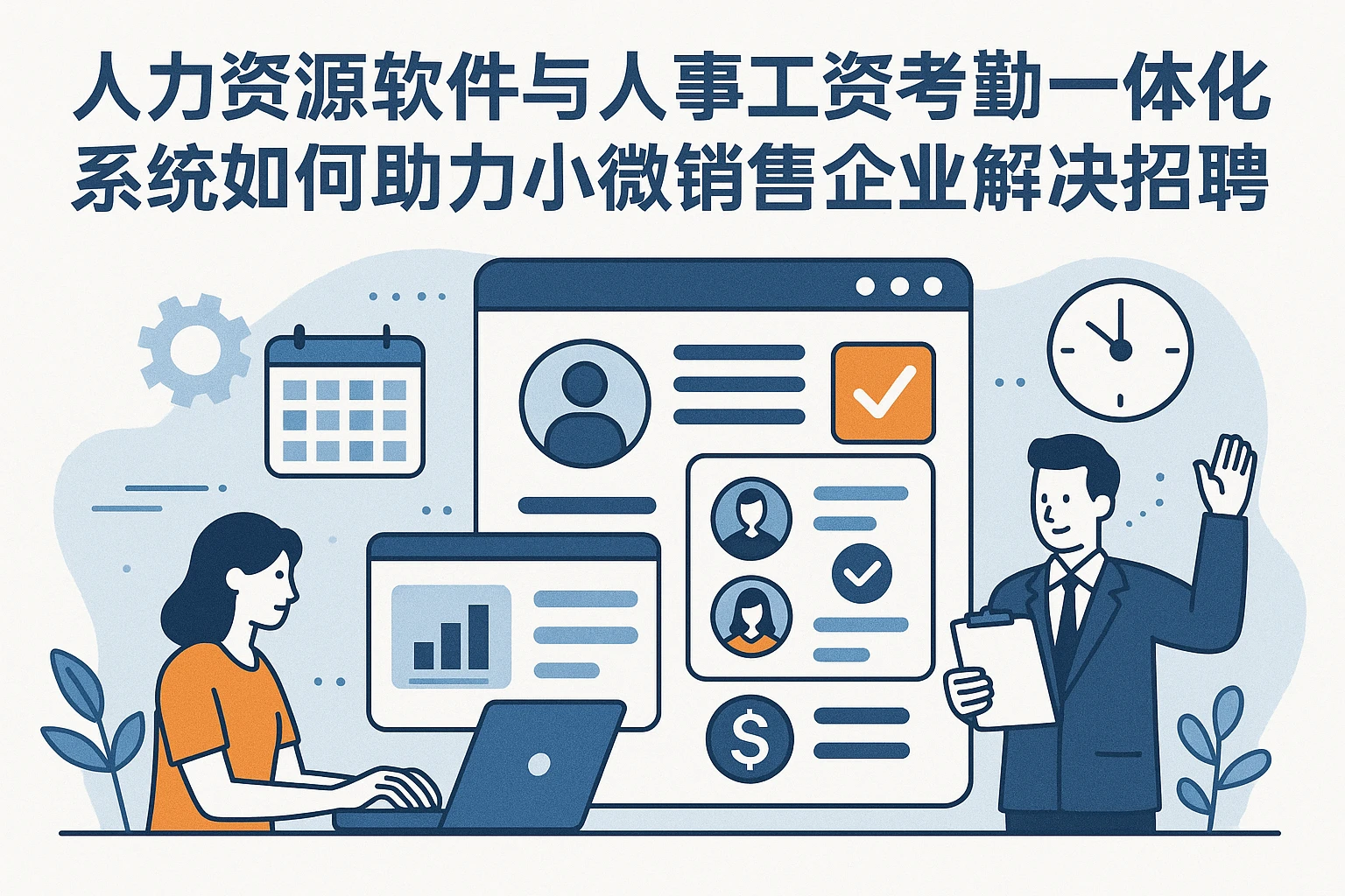 人力资源软件与人事工资考勤一体化系统如何助力小微销售企业解决招聘难题