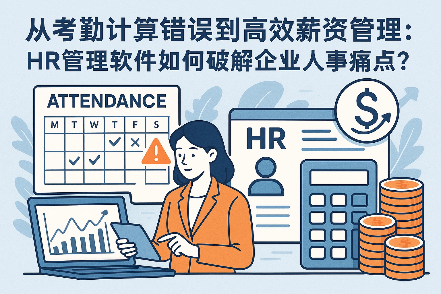 从考勤计算错误到高效薪资管理：HR管理软件如何破解企业人事痛点？