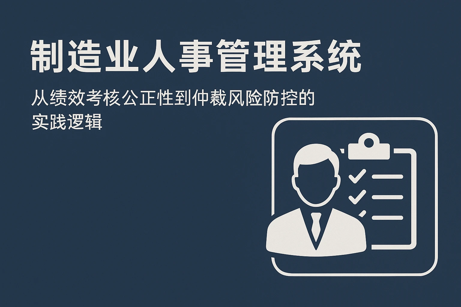 制造业人事管理系统：从绩效考核公正性到仲裁风险防控的实践逻辑