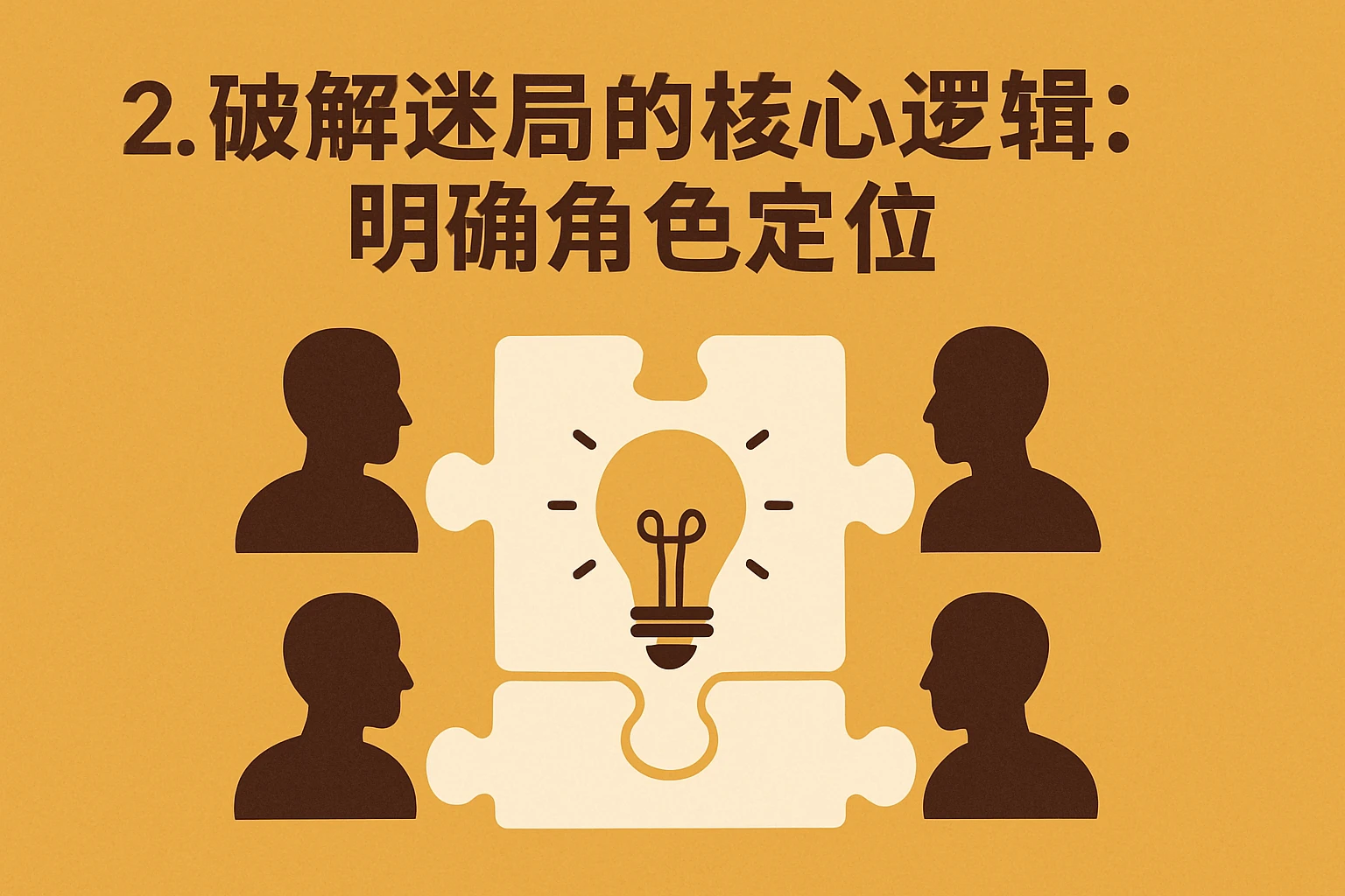 2. 破解迷局的核心逻辑：明确角色定位