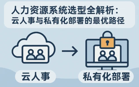 人力资源系统选型全解析：云人事与私有化部署的最优路径