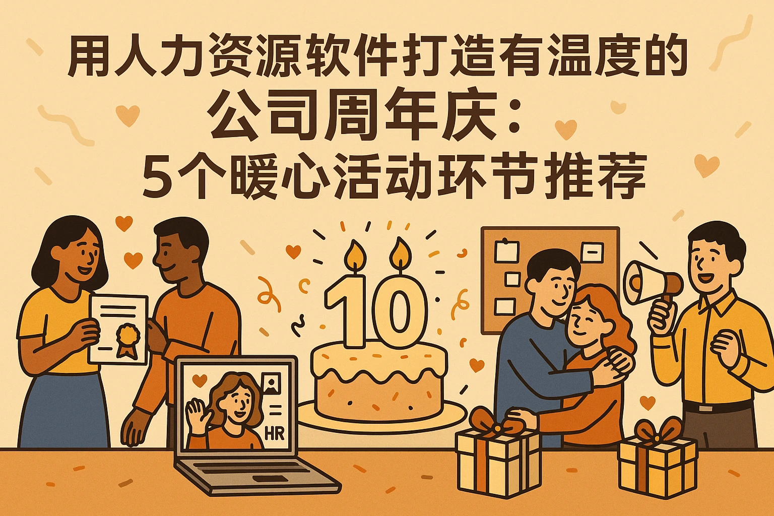 用人力资源软件打造有温度的公司周年庆：5个暖心活动环节推荐