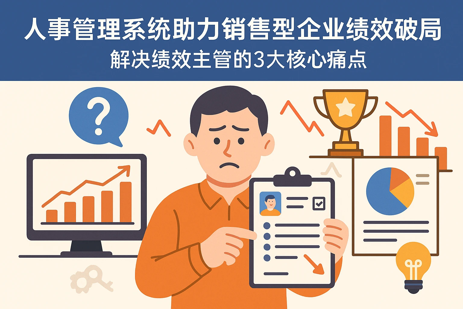 人事管理系统助力销售型企业绩效破局：解决绩效主管的3大核心痛点