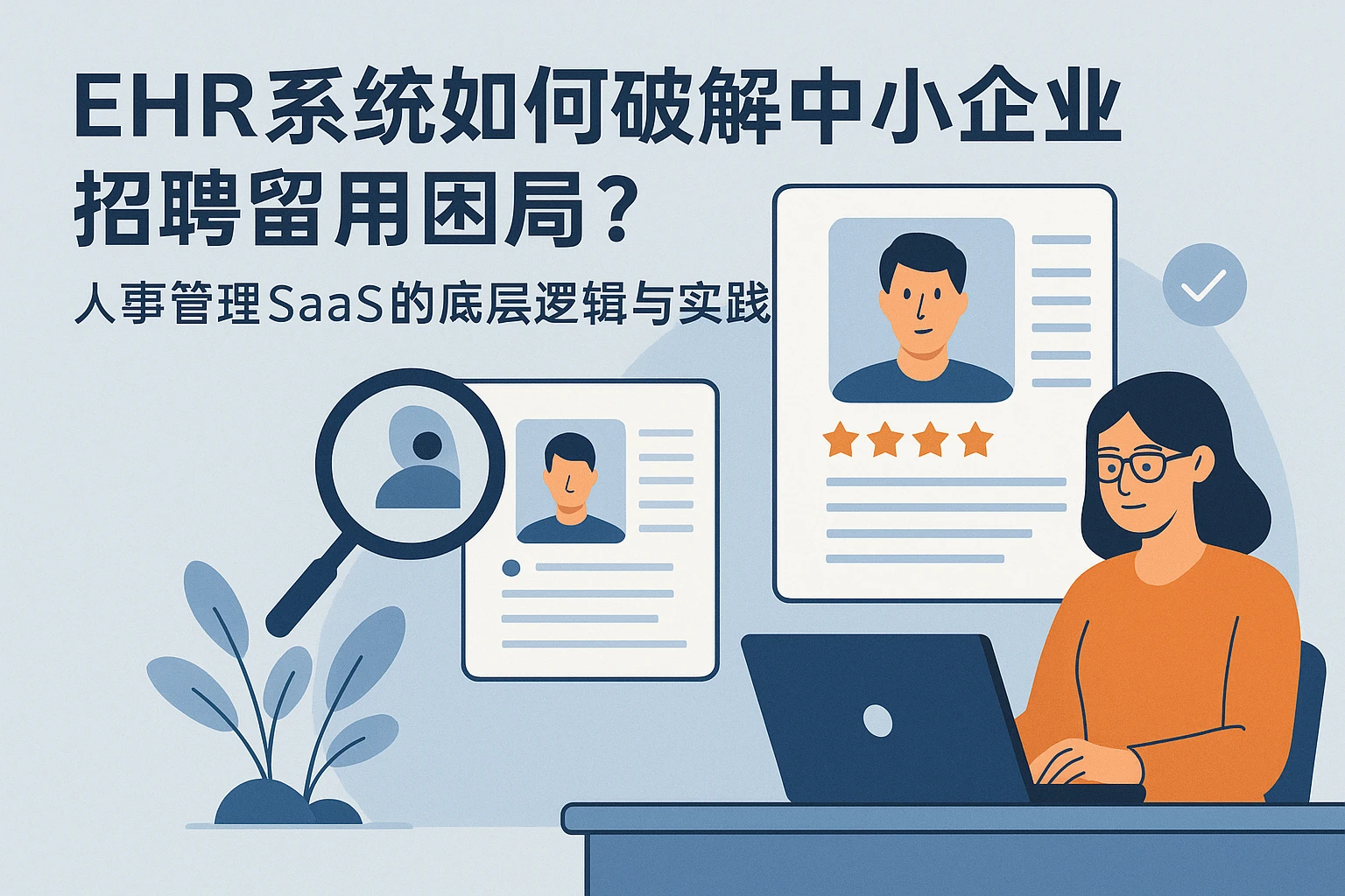 EHR系统如何破解中小企业招聘留用困局?人事管理SaaS的底层逻辑与实践