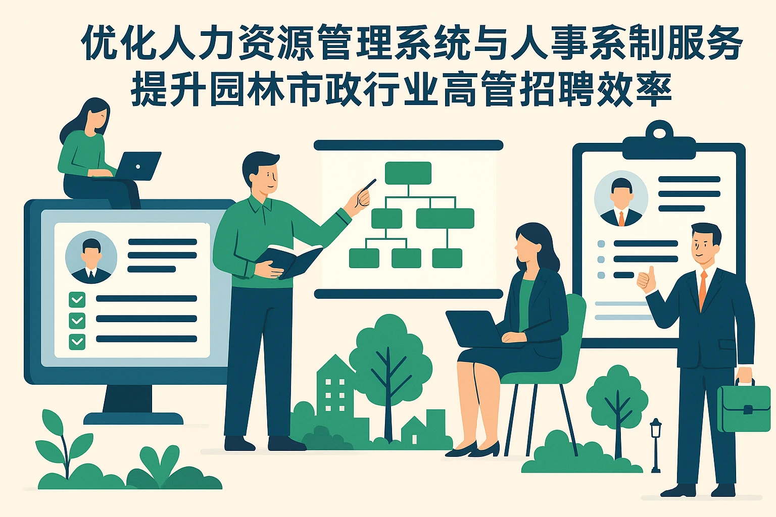 优化人力资源管理系统与人事系统培训服务,提升园林市政行业高管招聘效率