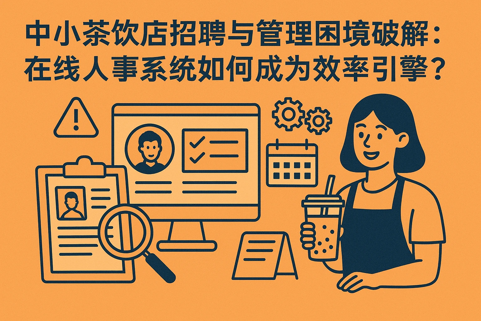 中小茶饮店招聘与管理困境破解:在线人事系统如何成为效率引擎?