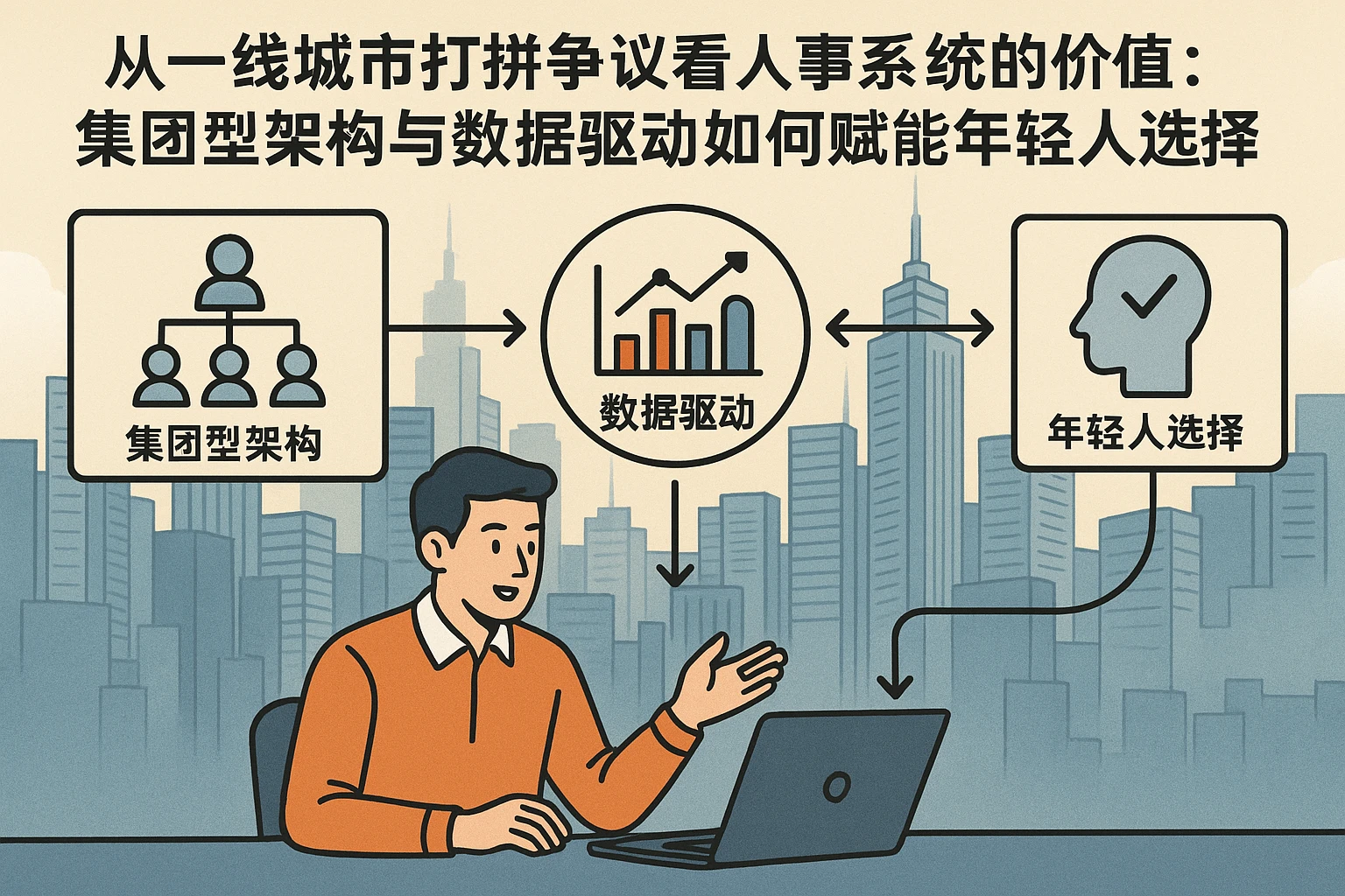 从一线城市打拼争议看人事系统的价值：集团型架构与数据驱动如何赋能年轻人选择