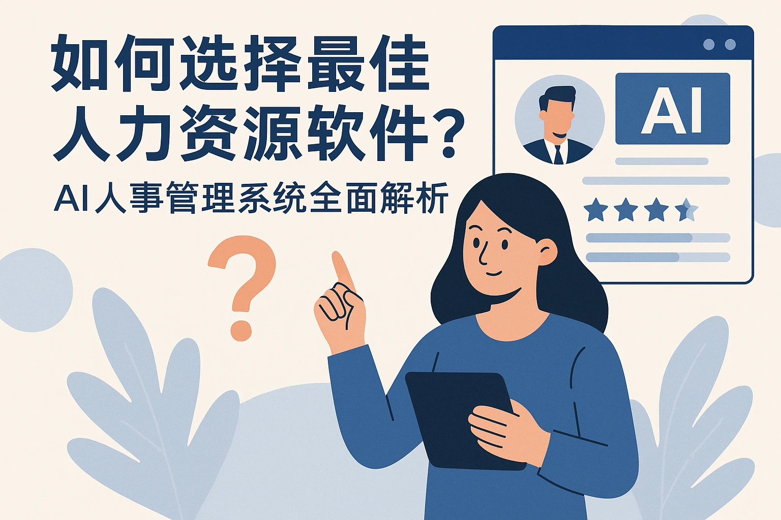 如何选择最佳人力资源软件?AI人事管理系统全面解析