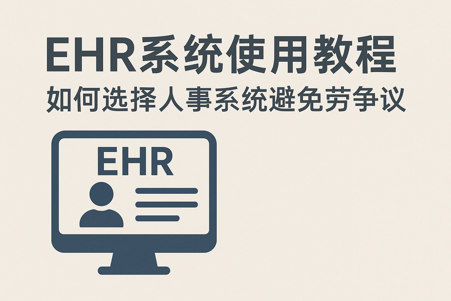 EHR系统使用教程：如何选择人事系统避免劳动争议