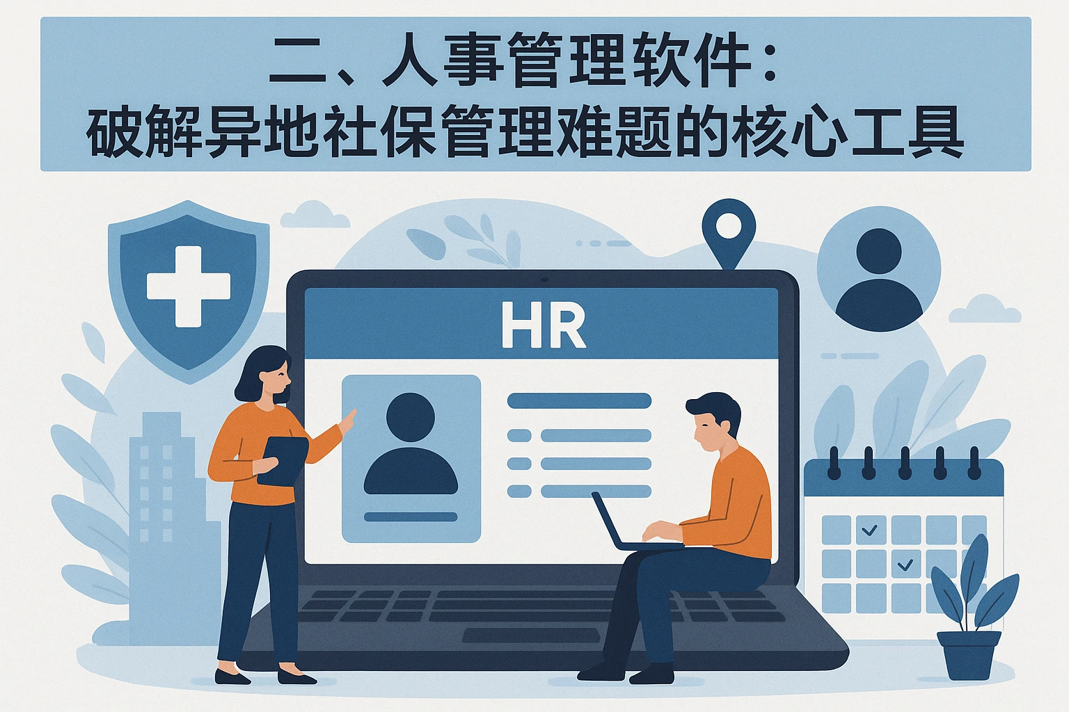 二、人事管理软件:破解异地社保管理难题的核心工具