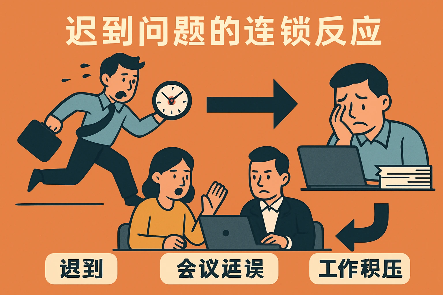 2. 迟到问题的连锁反应