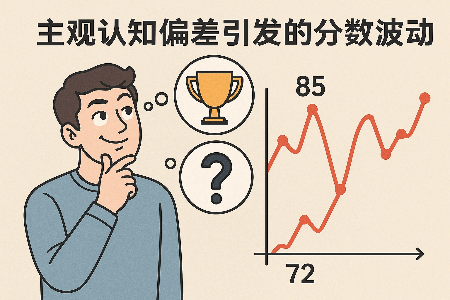 2. 主观认知偏差引发的分数波动