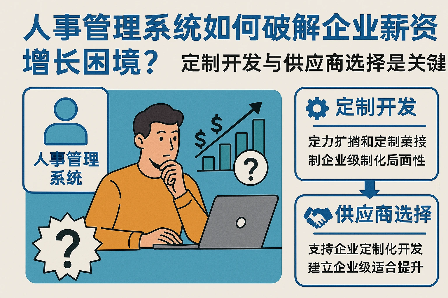 人事管理系统如何破解企业薪资增长困境?定制开发与供应商选择是关键